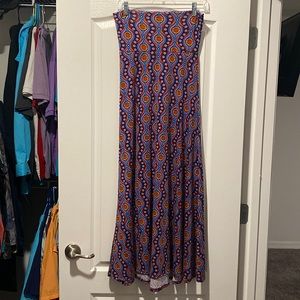 LuLaRoe XXS Maxi skirt/strapless dress
